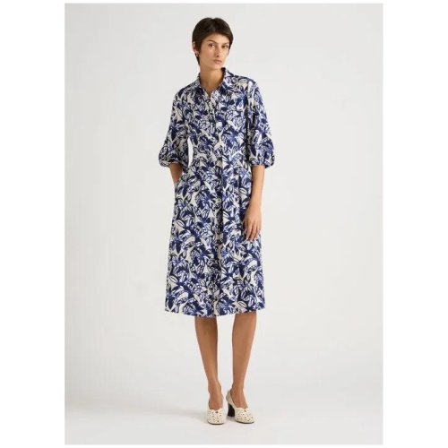 Valeria Linen Blend Shirt Dress