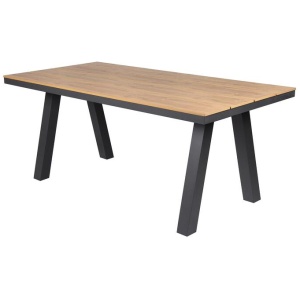 Vanesa 1.8m Charcoal Outdoor Dining Table - Natural by Interior Secrets - AfterPay Available