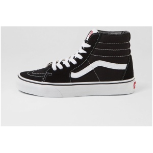Vans Sk8 Hi W Vn Black White Suede Canvas Black White Sneakers Womens Shoes Casual Casual Sneakers