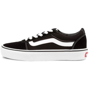 Vans Ward W Vn Black White Suede Canvas Black White Sneakers Womens Shoes Casual Casual Sneakers