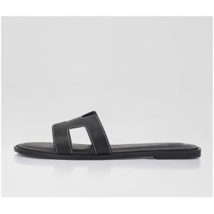 Verali Sandra Ve Black Smooth Black Sandals Womens Shoes Casual Sandals Flat Sandals