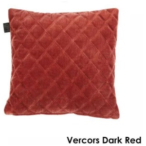 Vercors Cotton Dark Red Cushion by Bedding House