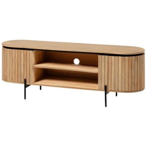 Vesna Timber Entertainment Unit - Natural by Interior Secrets - AfterPay Available