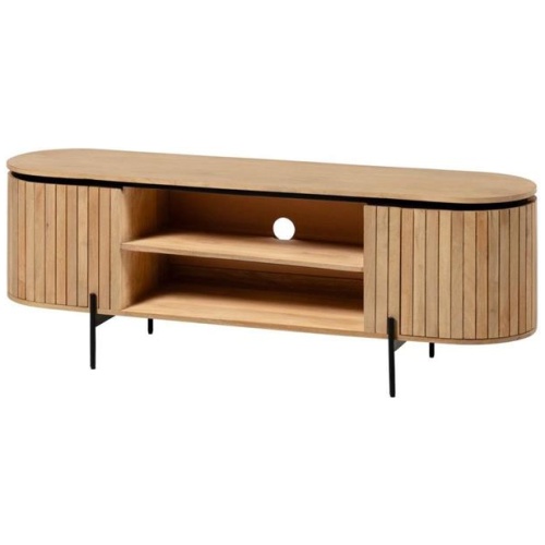 Vesna Timber Entertainment Unit - Natural by Interior Secrets - AfterPay Available
