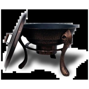 Vesuvius Firepit BBQ with Lid