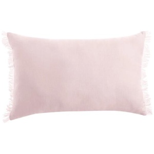 Vintage Design Homewares Blush French Linen Filled Cushion Oblong - 35cm x 55cm