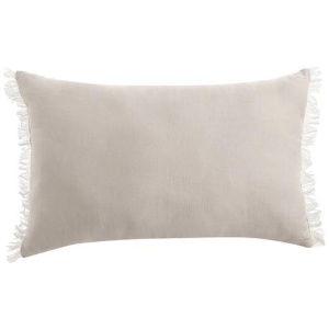 Vintage Design Homewares Natural French Linen Filled Cushion Oblong - 35cm x 55cm