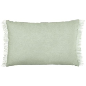 Vintage Design Homewares Sage French Linen Filled Cushion Oblong - 35cm x 55cm