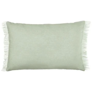 Vintage Design Homewares Sage French Linen Filled Cushion Oblong - 35cm x 55cm