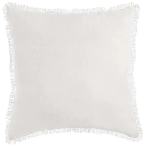 Vintage Design Homewares White French Linen Filled Cushion Square - 55cm x 55cm