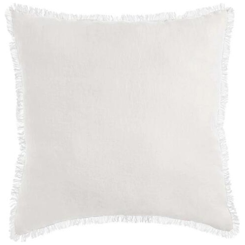 Vintage Design Homewares White French Linen Filled Cushion Square - 55cm x 55cm