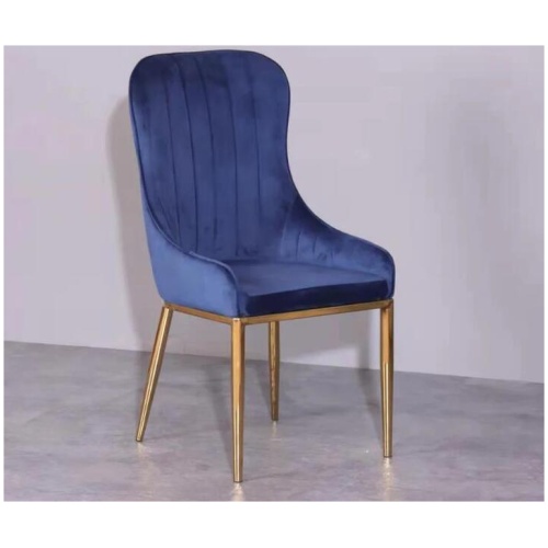 Vivian Blue Gold Velvet Dining Chair 4PC