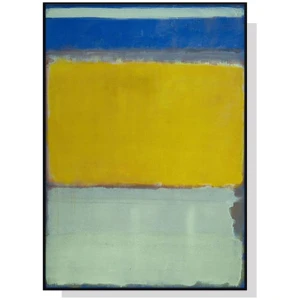 Wall Art 40cmx60cm Blue Yellow Green By Mark Rothko Black Frame Canvas