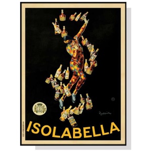 Wall Art 40cmx60cm Isolabella Black Frame Canvas