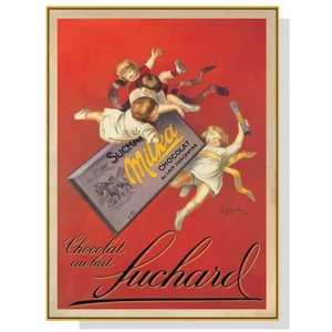Wall Art 40cmx60cm Milka chocolates by Suchard Gold Frame Canvas