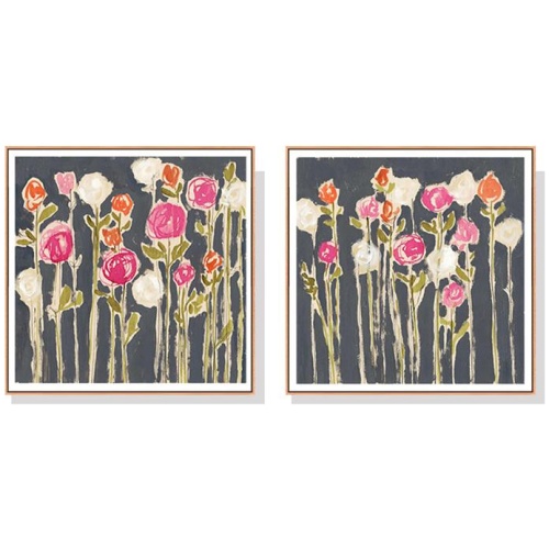 Wall Art 80cmx80cm Laurels Lollies 2 Sets Wood Frame Canvas