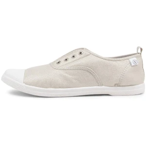Walnut Euro Plimsole Metallic Silver Canvas Metallic Silver Sneakers Womens Shoes Comfort Casual Sneakers