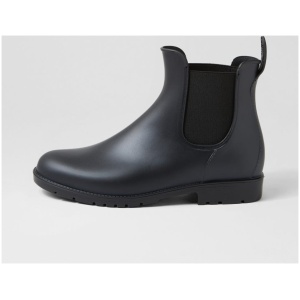 Walnut Kiki Boot Wa Black Rubber Black Boots Womens Shoes Casual Ankle Boots
