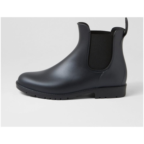 Walnut Kiki Boot Wa Black Rubber Black Boots Womens Shoes Casual Ankle Boots