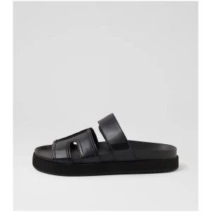 Walnut Mira Slide Wa Black Smooth Black Sandals Womens Shoes Casual Sandals Flat Sandals
