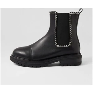 Walnut Orion Leather Boot Wa Black Leather Black Boots Womens Shoes Casual Ankle Boots
