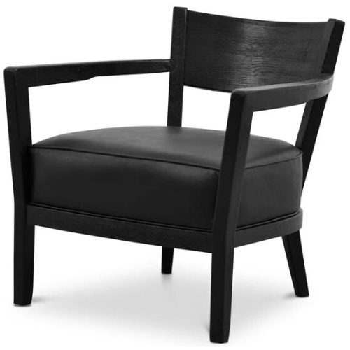 Wendell PU Armchair - Full Black by Interior Secrets - AfterPay Available