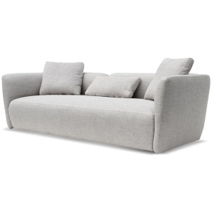 Willian 3 Seater Fabric Sofa - Passive Grey by Interior Secrets - AfterPay Available