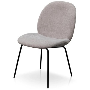 Willis Fabric Dining Chair - Oyster Beige - Last One by Interior Secrets - AfterPay Available