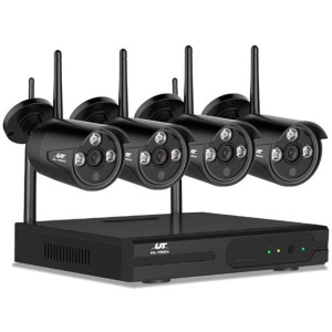 Wireless CCTV Security System 8CH NVR 3MP 4 Bullet Cameras