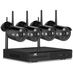 Wireless CCTV Security System 8CH NVR 3MP 4 Bullet Cameras