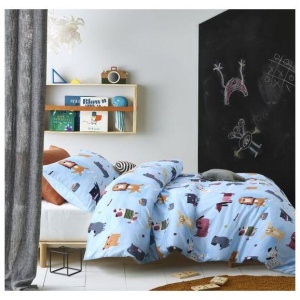 Woof Glow In The Dark Quilt Cover Sets by Happy Kids Single
