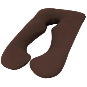 Woolcomfort Aus Made Maternity Pregnancy Nursing Sleeping Body Pillow Pillowcase Included Chocolate