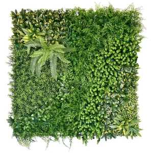 YES4HOMES 1 SQM Artificial Plant Wall Decor Grass Panels Vertical Garden Foliage Tile Fence 1X1M Green