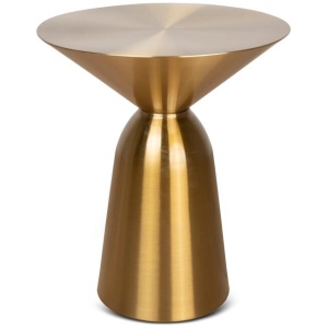 Zenon 45cm Round Side Table - Gold by Interior Secrets - AfterPay Available