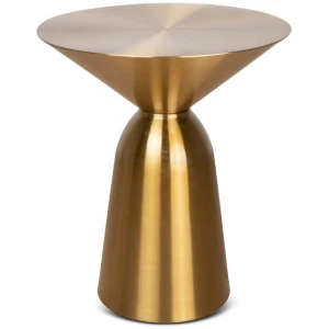 Zenon 45cm Round Side Table - Gold by Interior Secrets - AfterPay Available