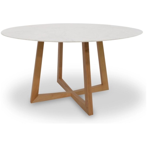 Zodiac 1.5m Round Marble Dining Table - Natural by Interior Secrets - AfterPay Available