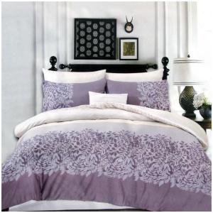 250TC Cotton Reversible Quilt Cover Set Alice's Garden Queen