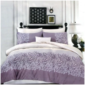 250TC Cotton Reversible Quilt Cover Set Alice's Garden Queen