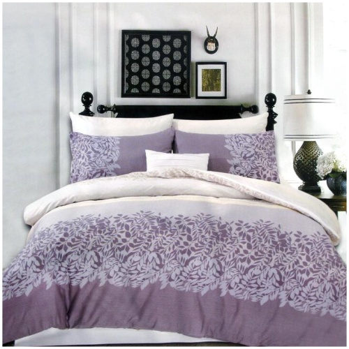 250TC Cotton Reversible Quilt Cover Set Alice's Garden Queen