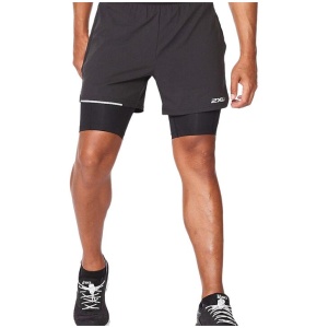 2XU Aero 2-in-1 5" Shorts Mens