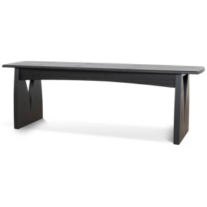 Amano 1.4m Elm Dining Bench - Full Black by Interior Secrets - AfterPay Available