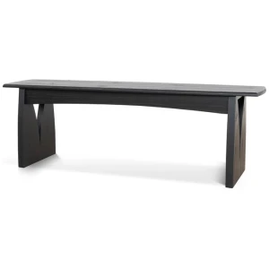 Amano 1.4m Elm Dining Bench - Full Black by Interior Secrets - AfterPay Available