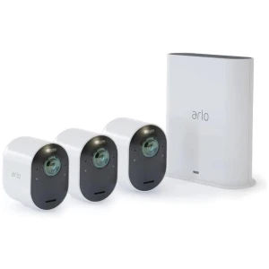 Arlo Ultra 2 Spotlight 4K UHD Wire-Free Security Camera System (3 Pack) VMS5340-200AUS