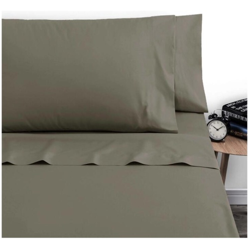 Artex 250TC Polyester Cotton Sheet Set Single Walnut