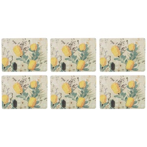 Ashdene Golden Banksia Set of 6 Placemats