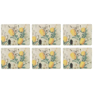 Ashdene Golden Banksia Set of 6 Placemats