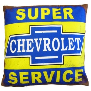 Australian Mancave Retro Cushion Chevrolet Super Service 40 x 40 cm