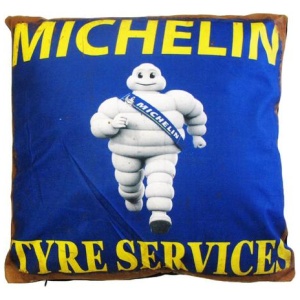 Australian Mancave Retro Cushion Michelin Tyre Services 40 x 40 cm