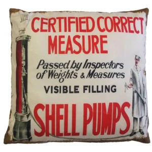 Australian Mancave Retro Cushion Shell Pumps 40 x 40 cm