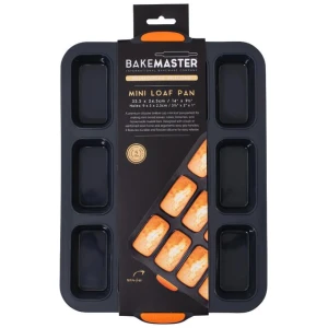 Bakemaster Silicone 12 Cup Mini Loaf Pan